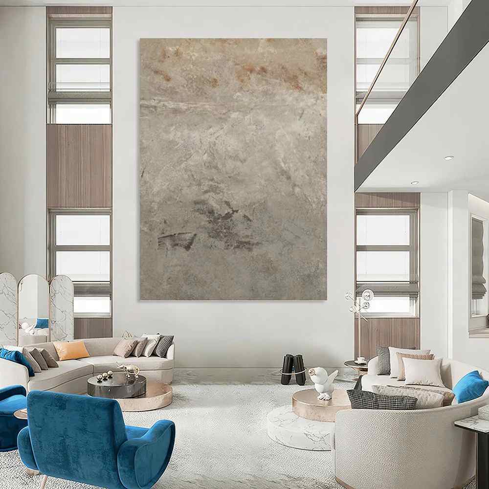 Gray_Abstract_Minimalist_Painting_Canvas_Artwork_D63JM wall art